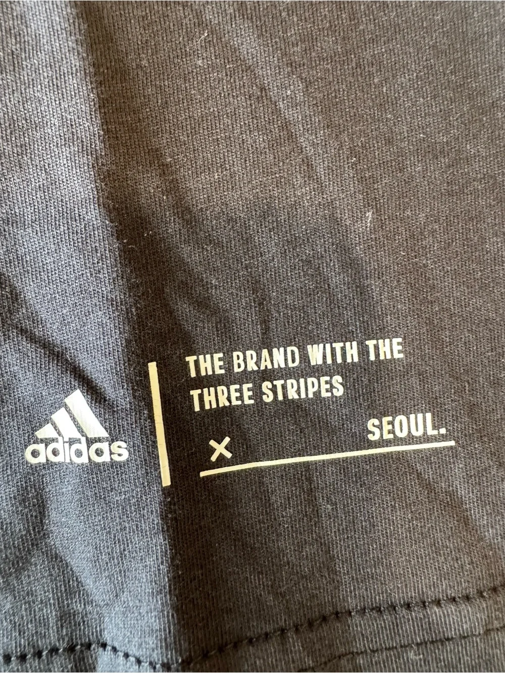 adidas Men’s Seoul Black Logo Graphic Tee Shirt Size M 2016 NWT